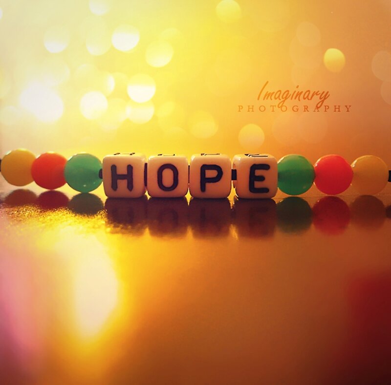 Beads Spelling Hope