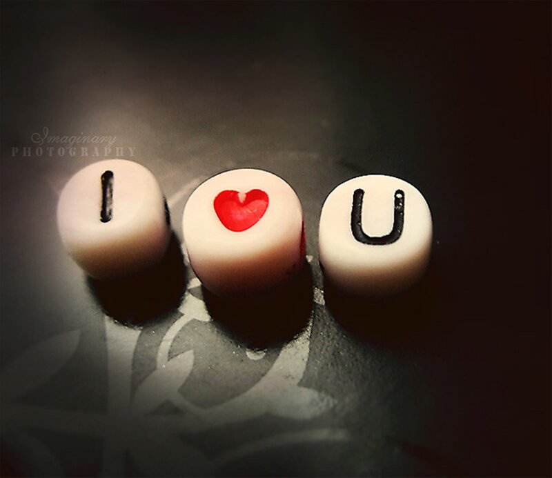 Beads Spelling I Love U