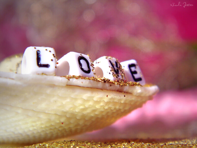 Beads Spelling Love