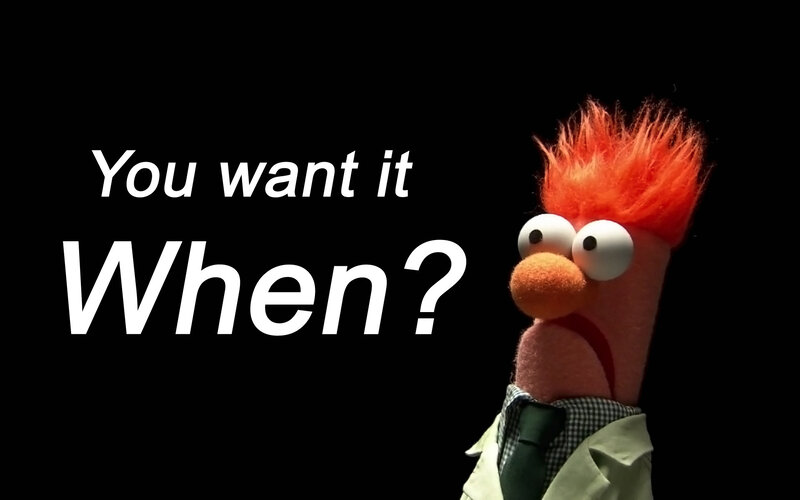 Beaker asks when