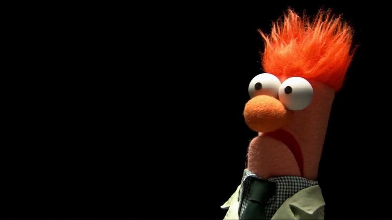 Beaker Puppet — Black, Dramatic, Photograph, Hair