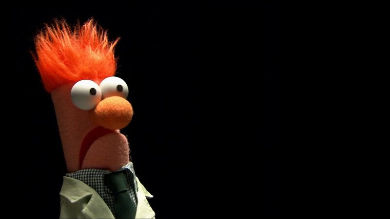 Beaker Puppet — Black, Dramatic, Photograph, Lab Coat