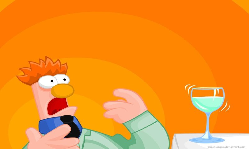 Beaker shocked by drink