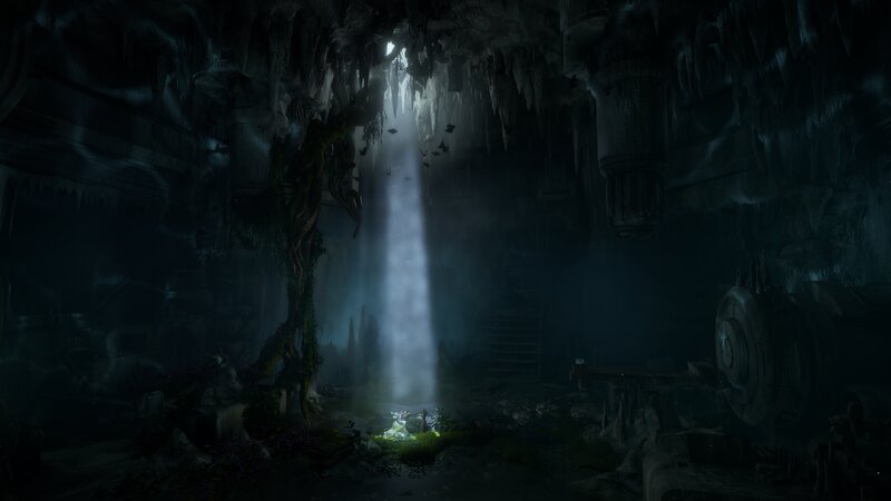 Beam of Light in Cave