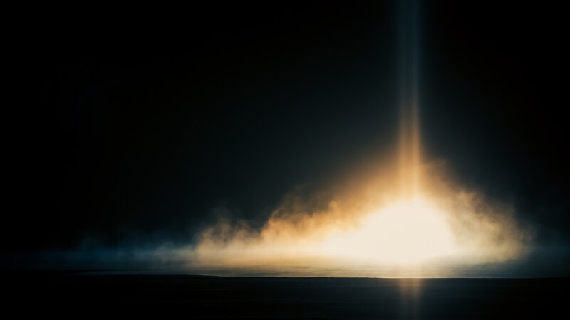 Beam of Light on Water