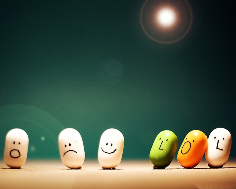 Beans with Faces — White