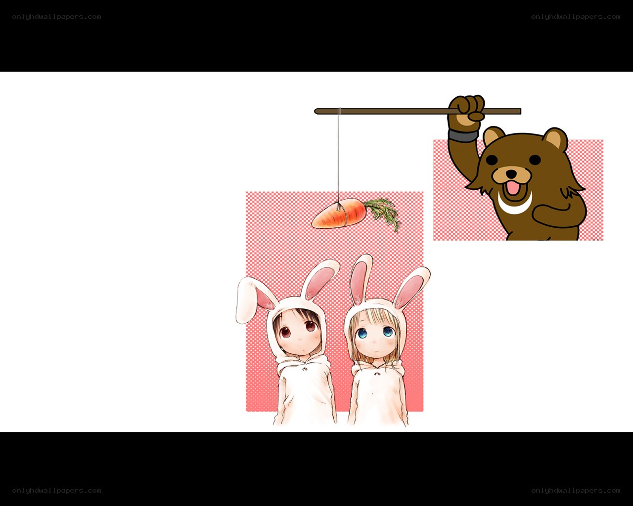 bear and bunny characters