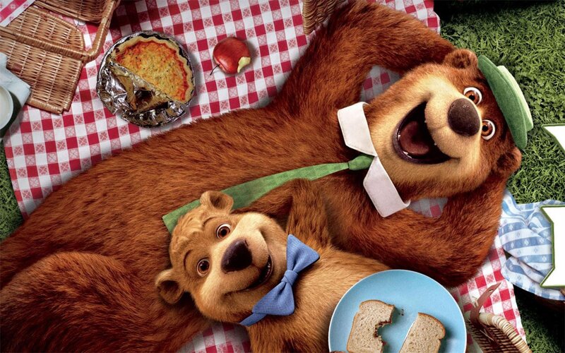 Bear and Cub on Picnic