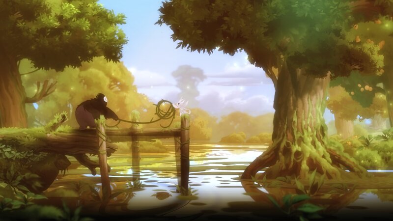 Bear and Fox on Bridge