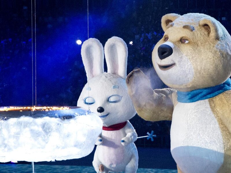 Bear and Rabbit Mascots