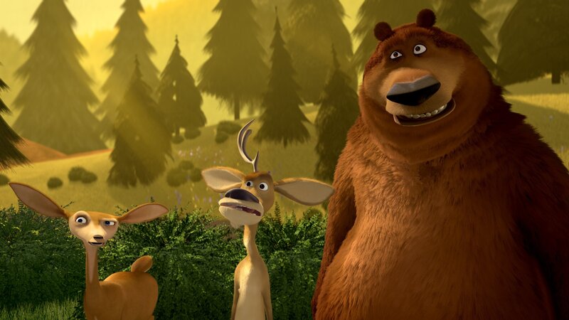 Bear and Two Deer