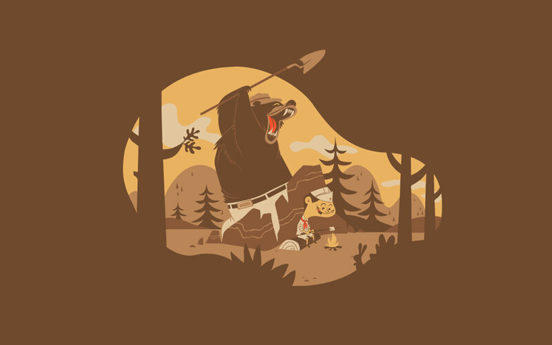 Bear attacks camper