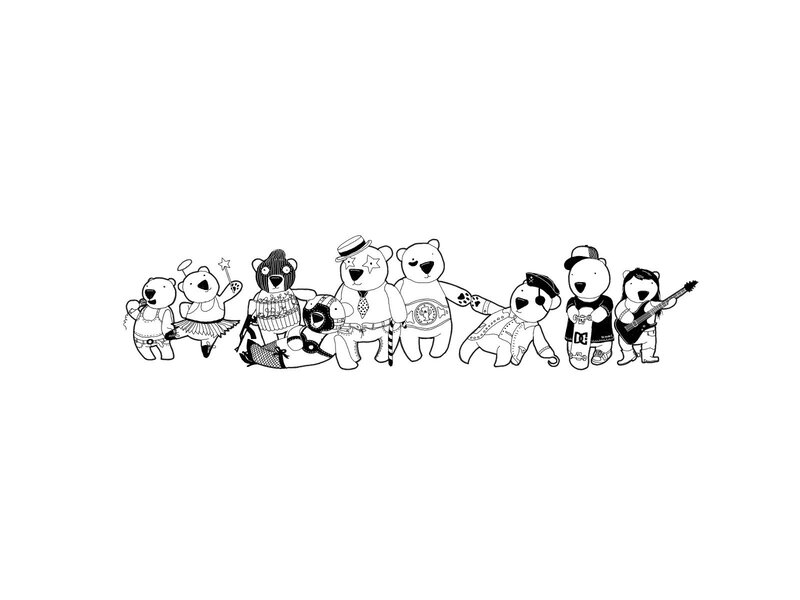 bear band illustration