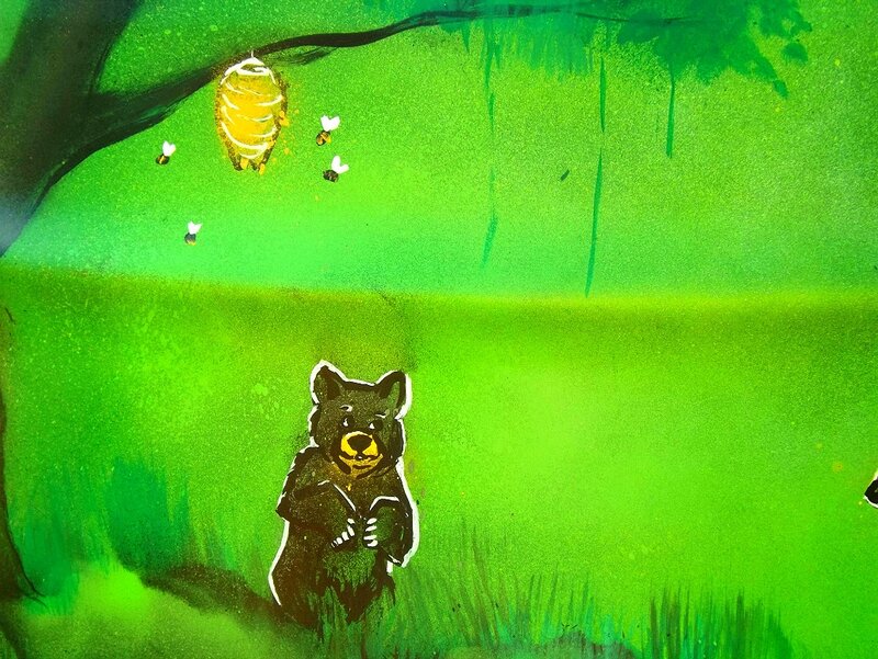 Bear Cub in Forest