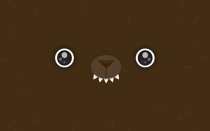 bear face illustration