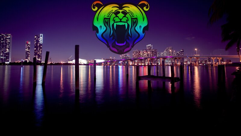 Bear Head Logo — Purple