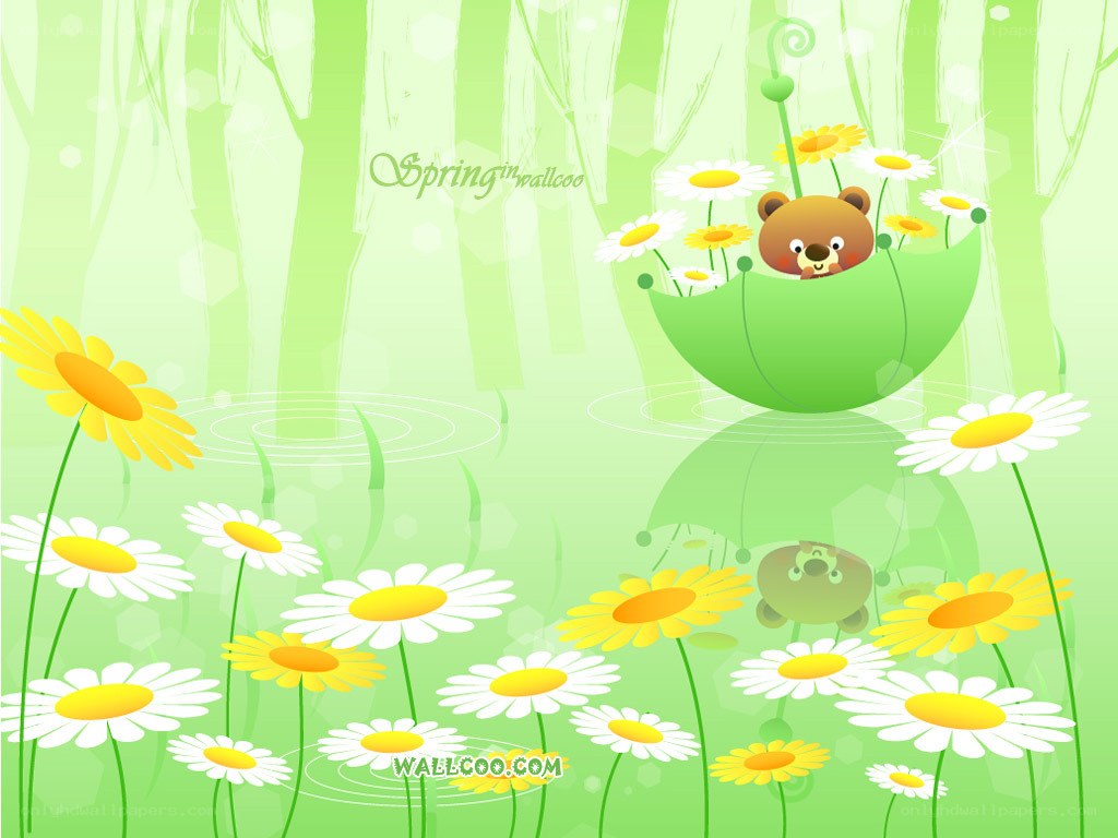 bear in a green boat