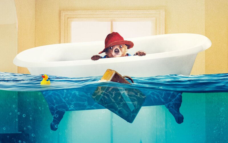 Bear in Bathtub — Blue