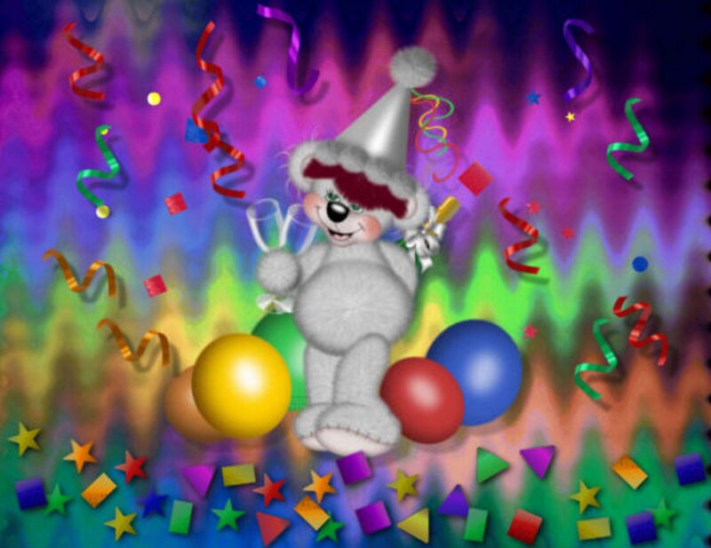 Bear in Party Hat