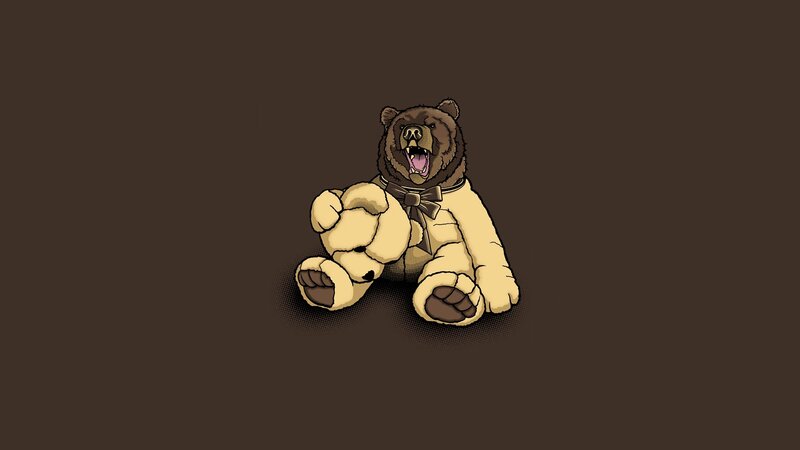 bear in teddy bear costume