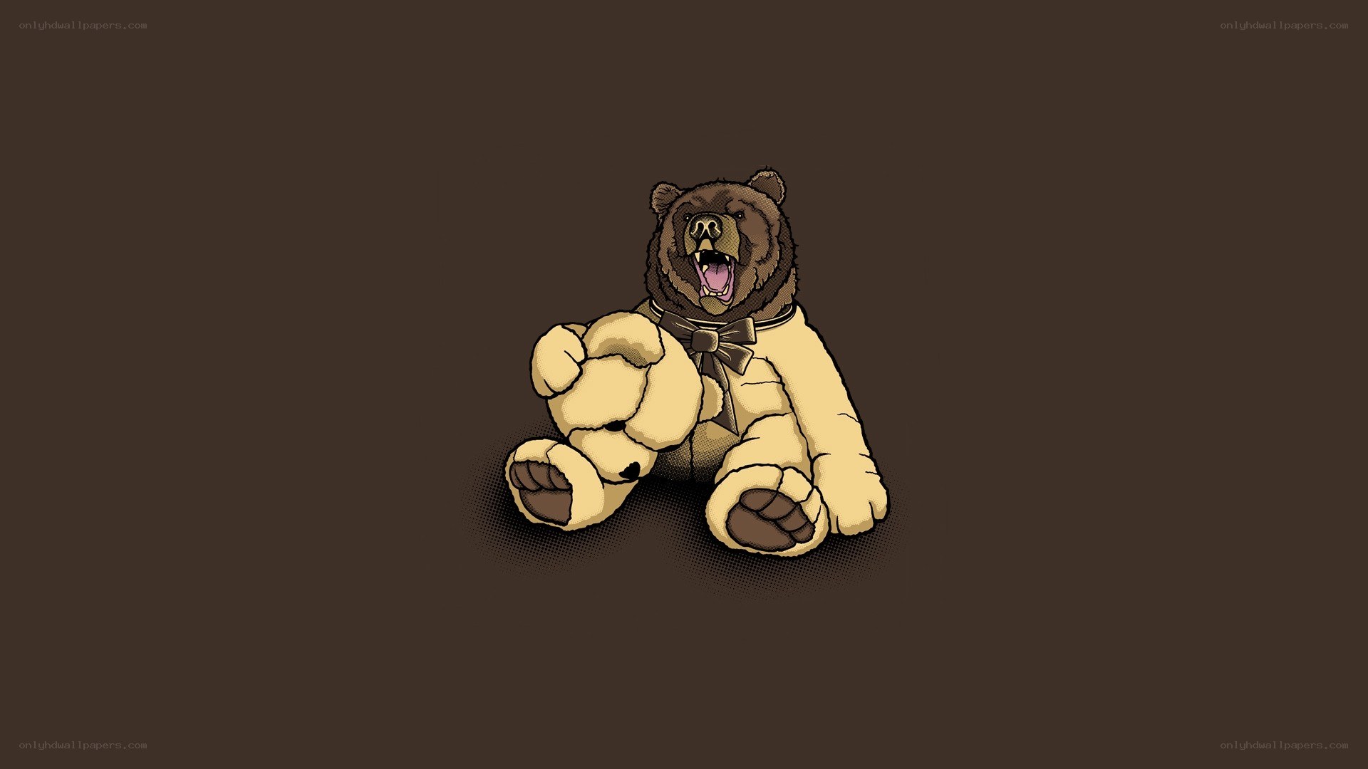 bear in teddy bear costume
