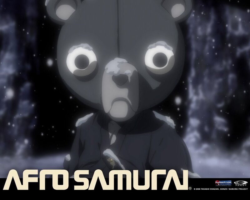 Bear-like Character in Snow — Black