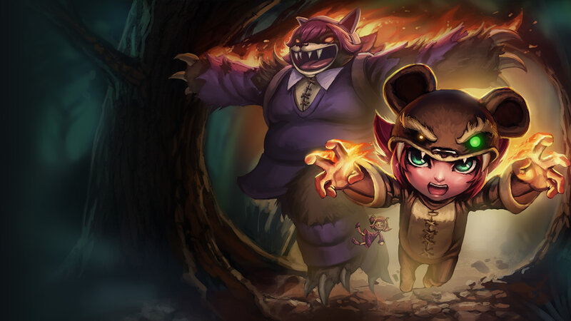 Bear-like Characters in Forest