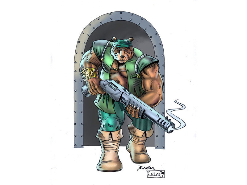 Bear-like Creature with Gun