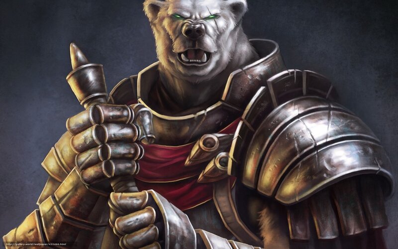 Bear-like Warrior — Gray