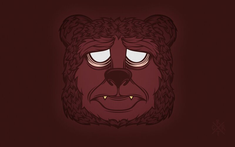 bear mask illustration
