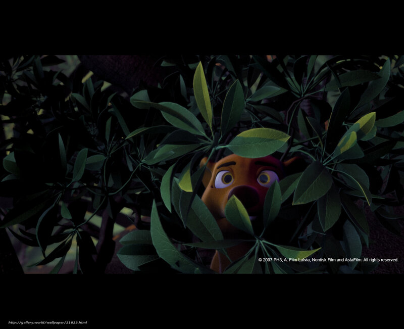 bear peeking through leaves