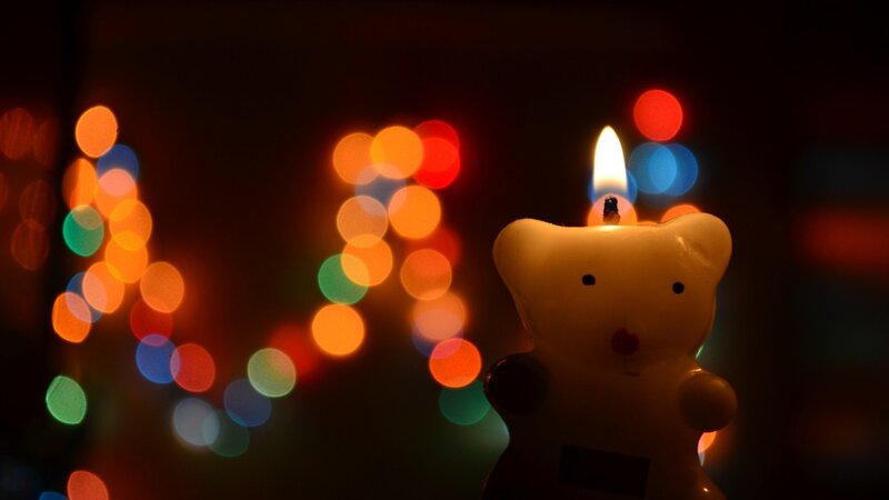 Bear-shaped Candle — Yellow