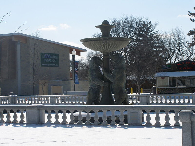 Bear Statue Fountain
