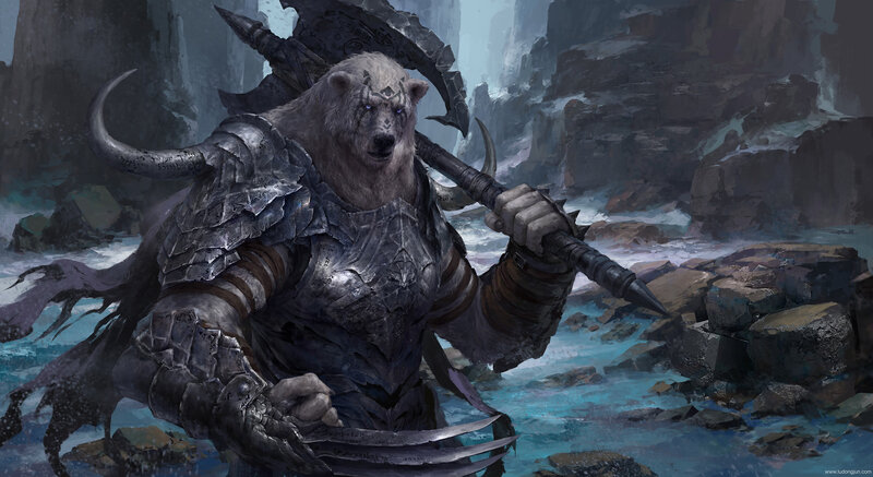 Bear Warrior with Axe