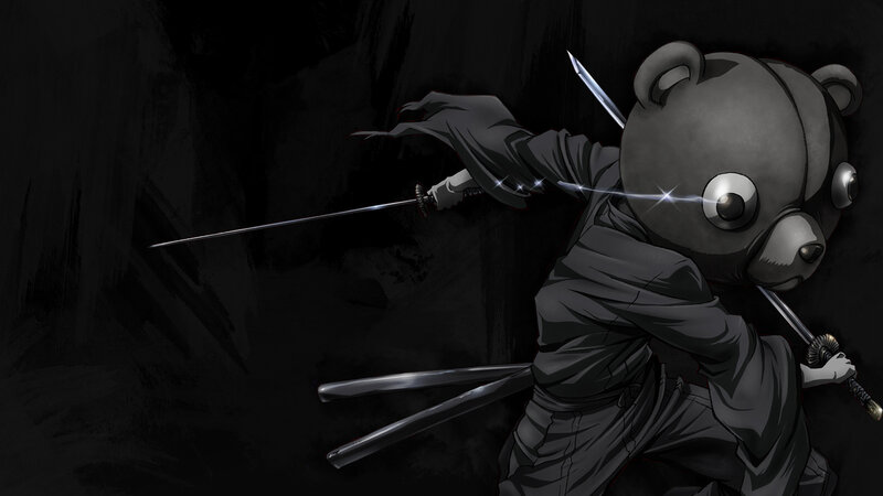 bear warrior with swords