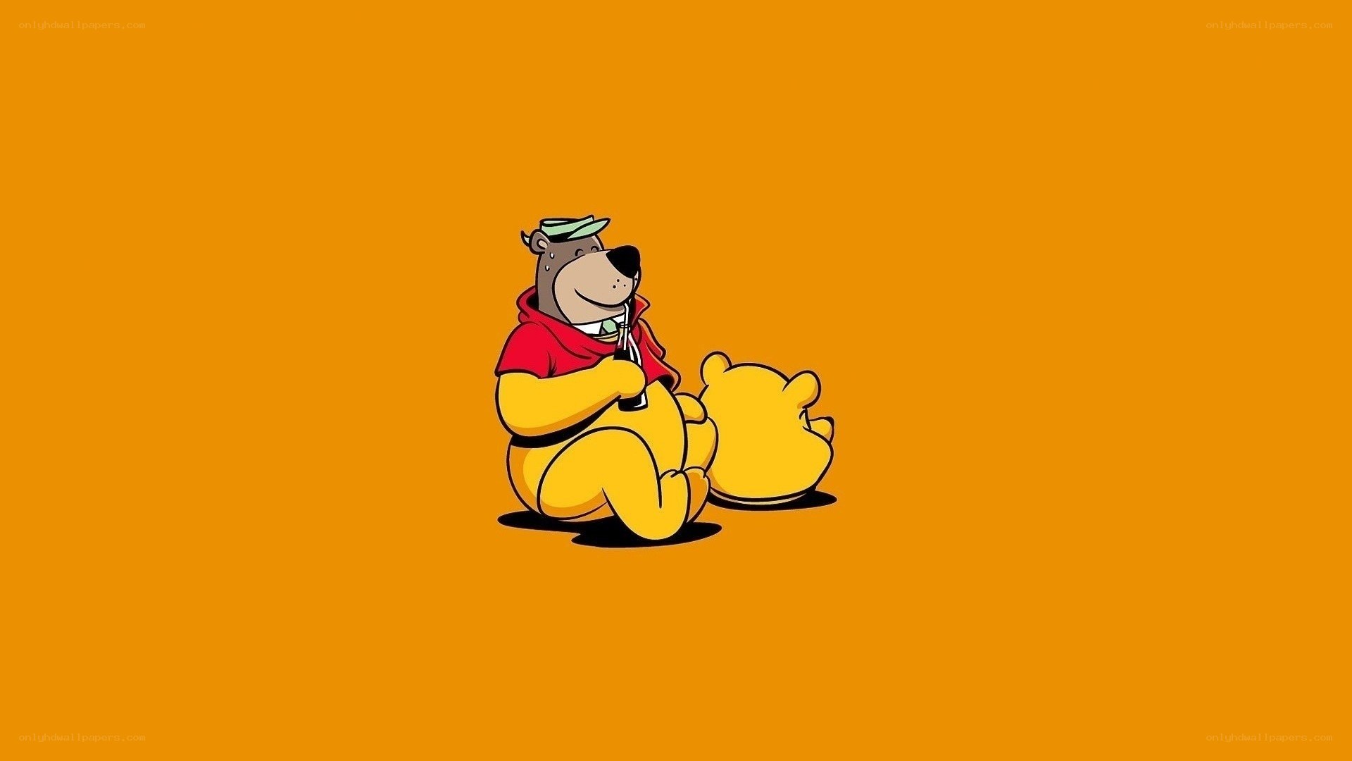 bear with a drink