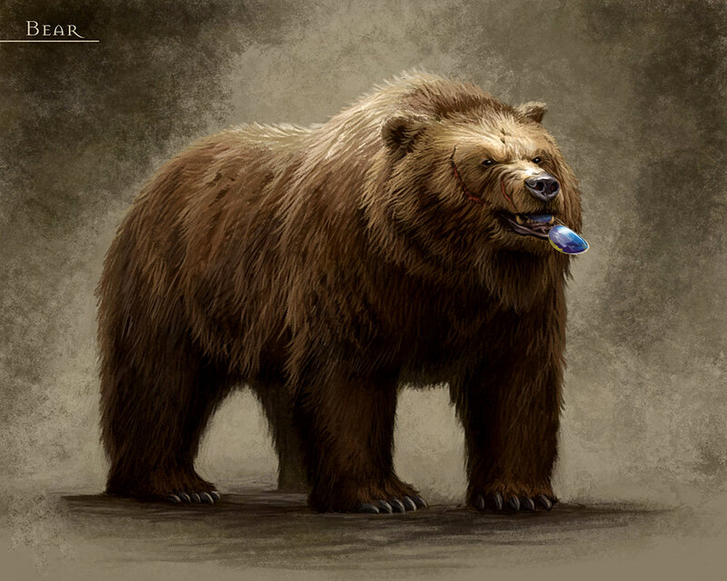 Bear with a gem