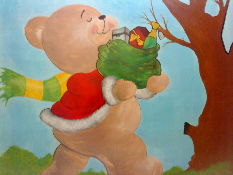 bear with gifts