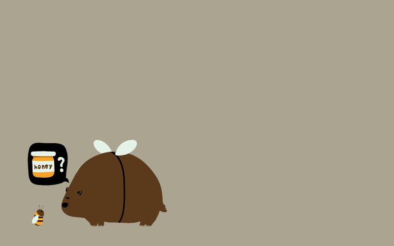 bear with honey jar