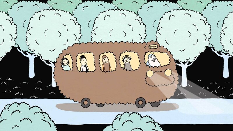 Bearded Bus in Forest