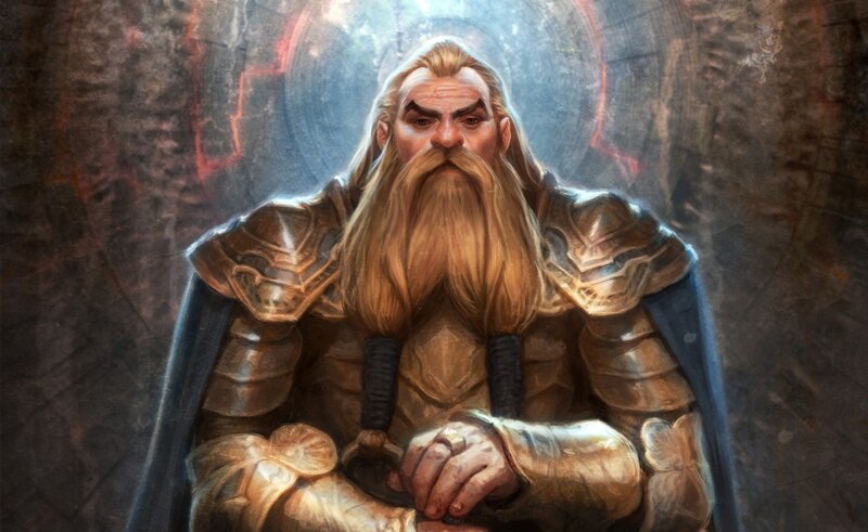 Bearded Dwarf Warrior — Brown