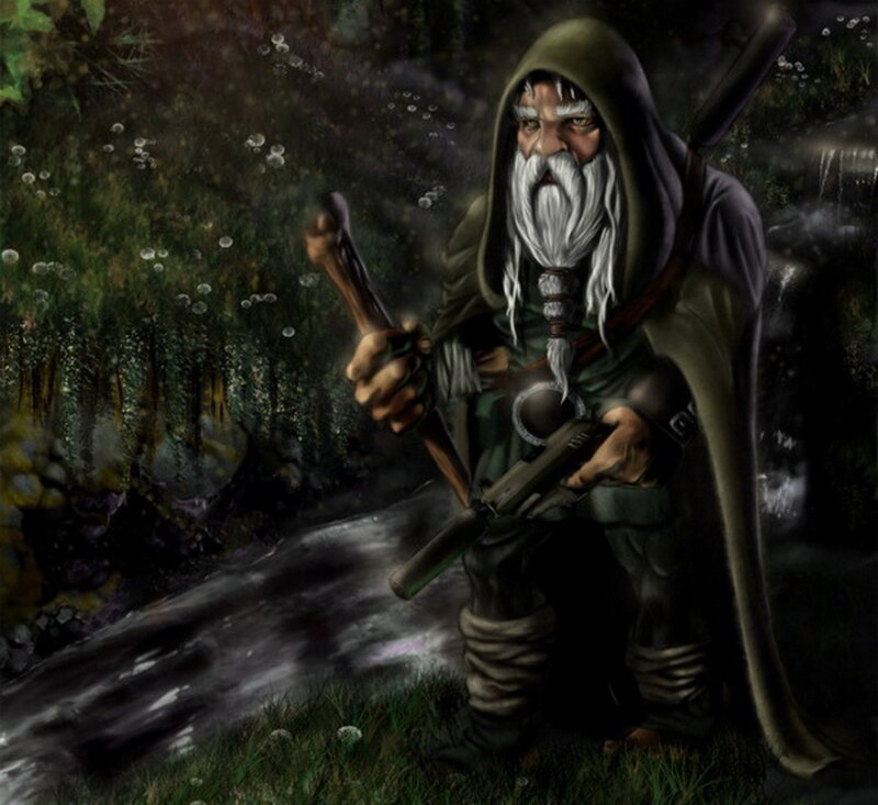 Bearded Dwarf Warrior — Green