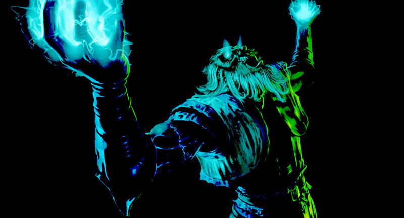 Bearded Figure Casting Spell