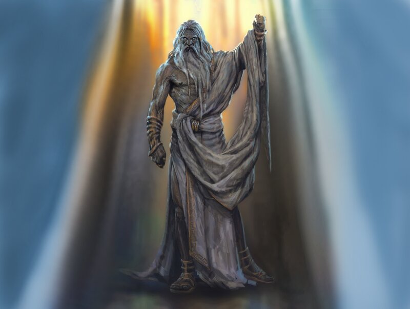 Bearded Figure in Robe