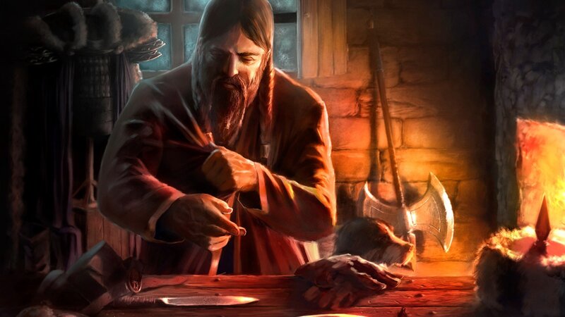 Bearded Man at Table