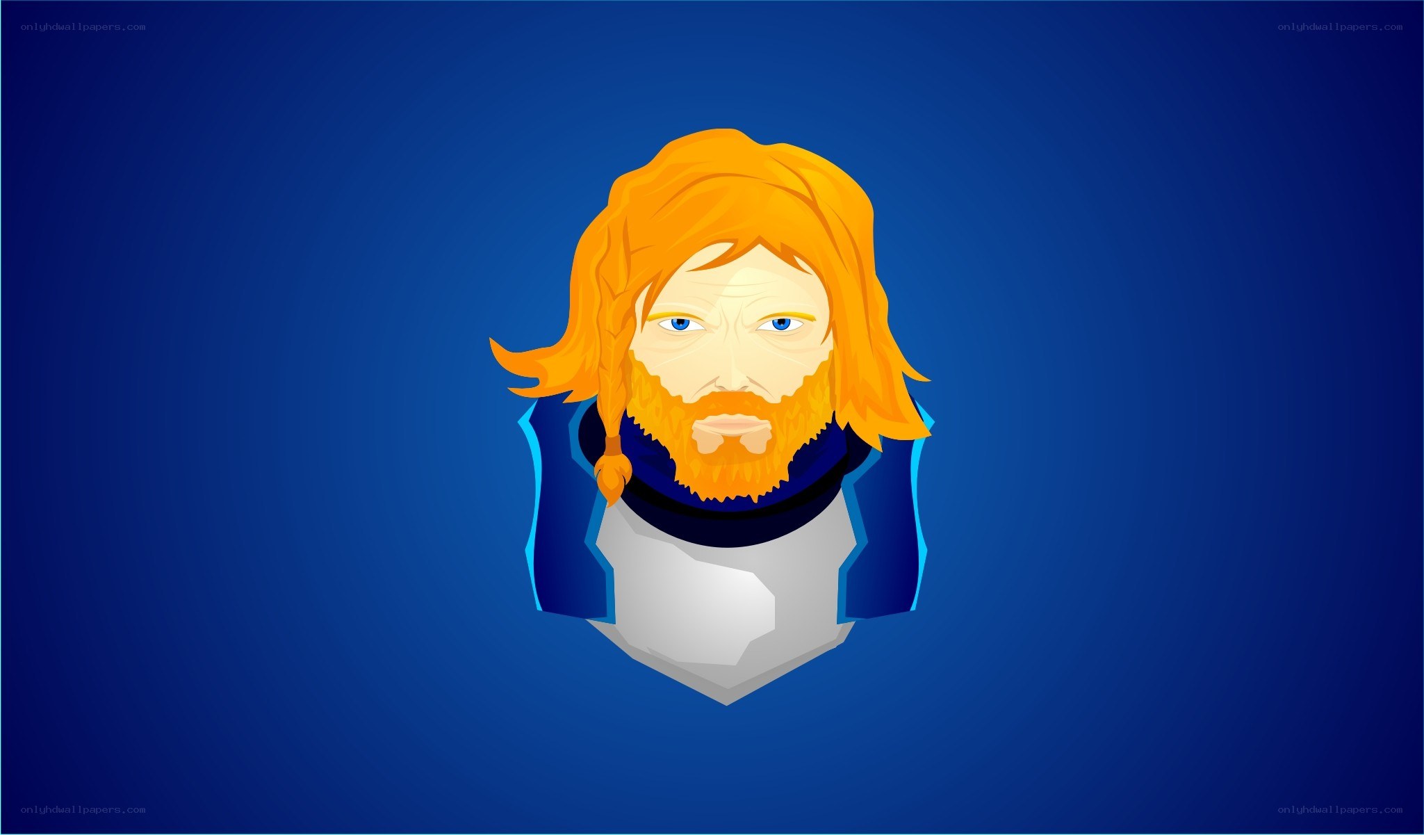 bearded man avatar illustration