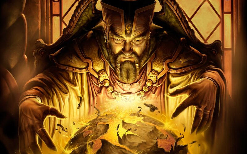 Bearded Man Casting Spell
