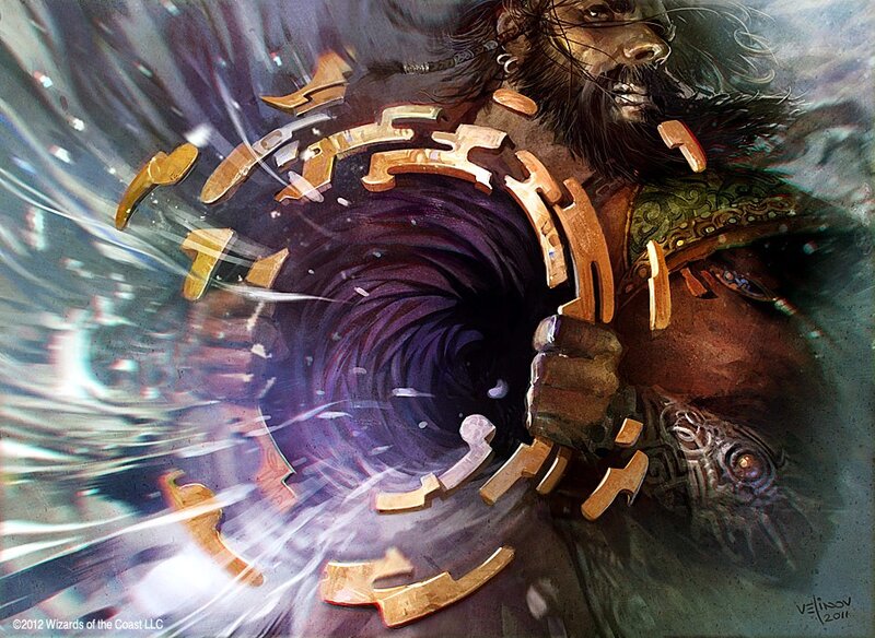 Bearded Man Creating Vortex