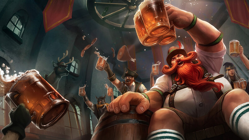 Bearded Man Drinking Beer