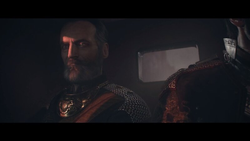 Bearded Man in Armor — Black, Dark, Night